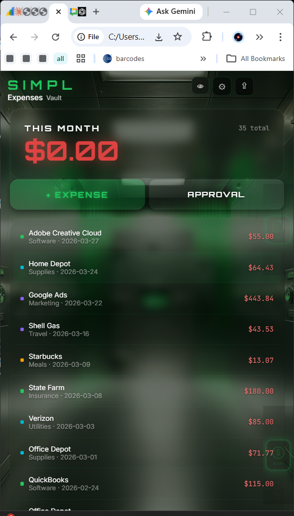 Expense Tracker Module
